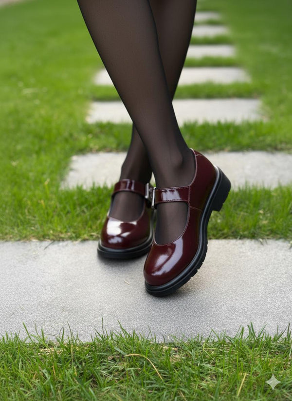 Bordp Rugan Deri Bantlı Kadın Günlük Ayakkabı