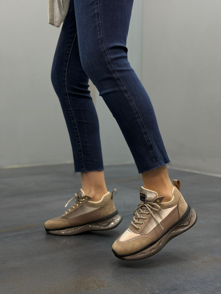 Diva Krem Paraşüt  Kumaş Kadın Günlük Spor