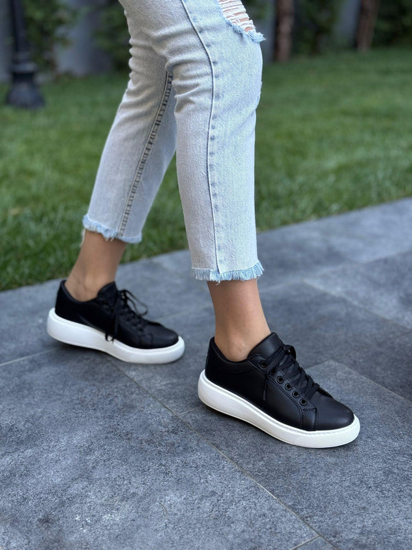 Diva Siyah Beyaz Günlük Spor Ayakkabı