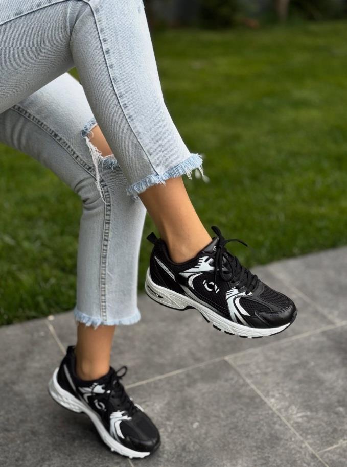 Diva Siyah Kadın Günlük Spor Ayakkabı