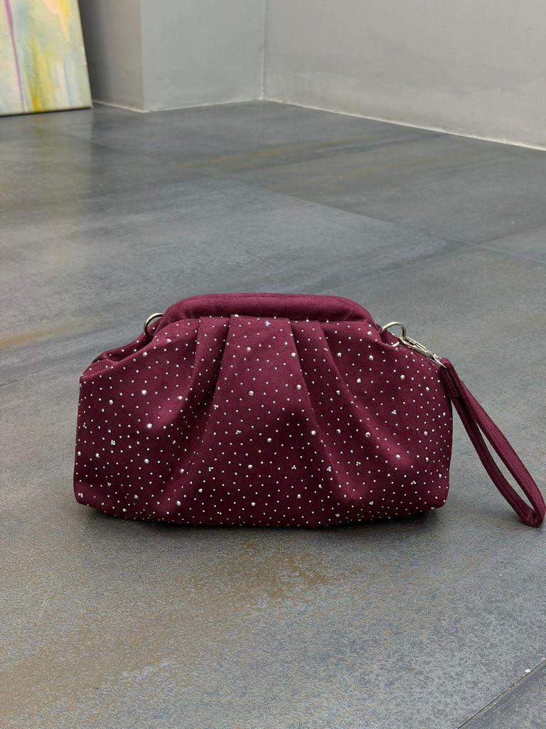 Diva Süet Taşlı Kadın Günlük Çanta