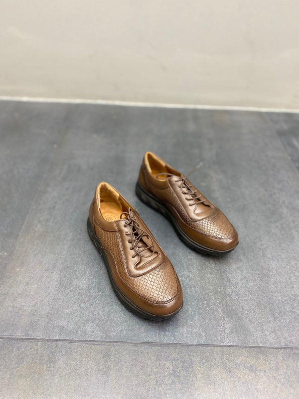 Diva Vizon Deri Bağcıklı Kadın Günlük Ayakkabı