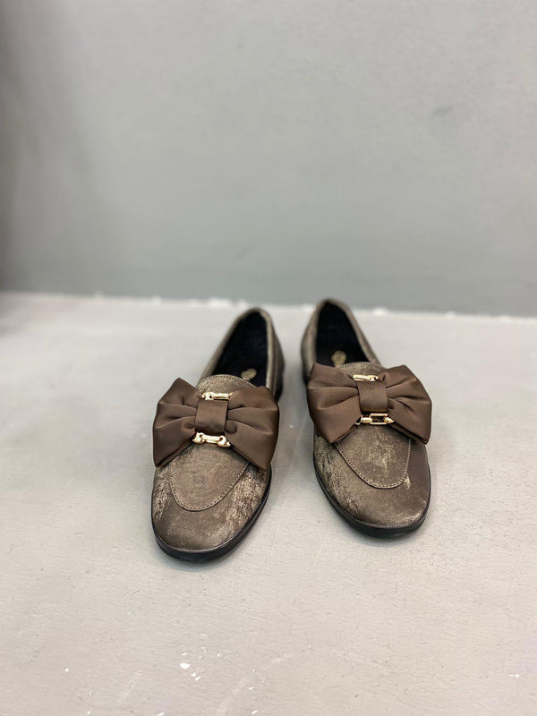 Füme Tuvin Kumaş Kadın Günlük Babet