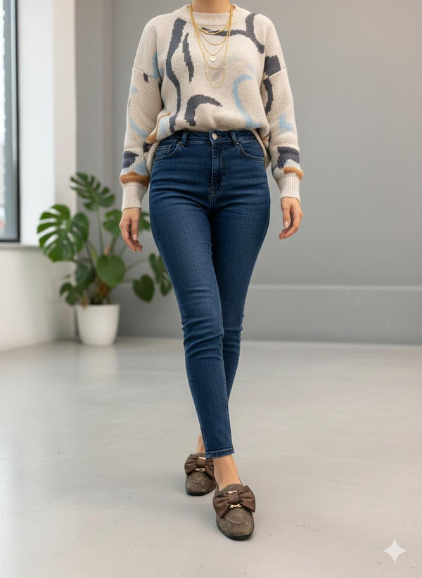 Füme Tuvin Kumaş Kadın Günlük Babet