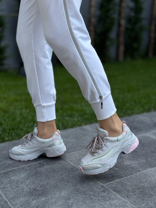 Gri Multi Bağcıklı Kadın Günlük Spor