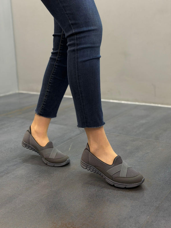 Gri  Triko Kadın Günlük Spor Ayakkabı