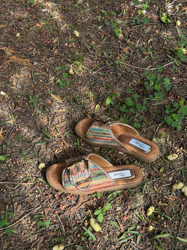 Hasır Multi Tokalı Kadın Günlük Terlik