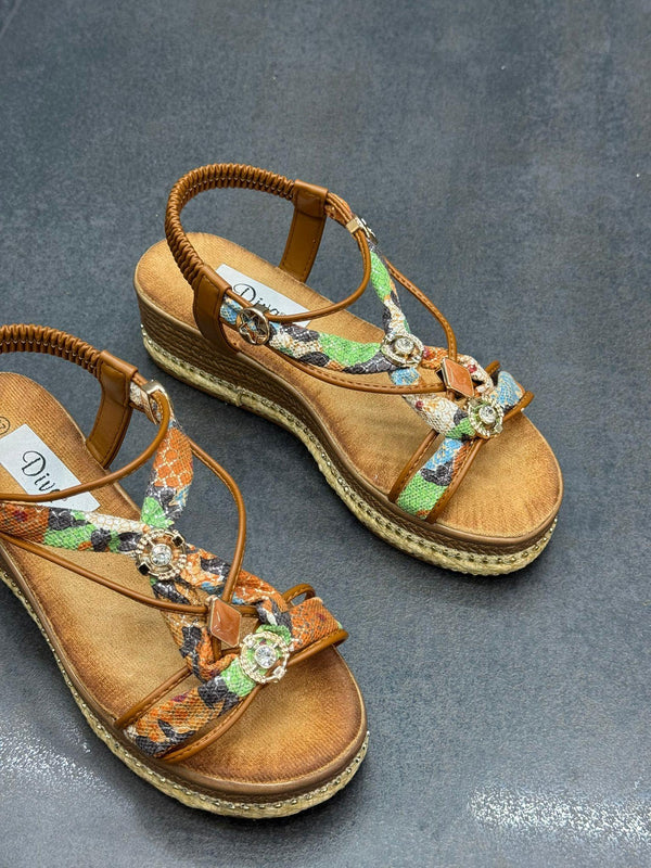 Taba Multi Dolgu Kadın Günlük Sandalet