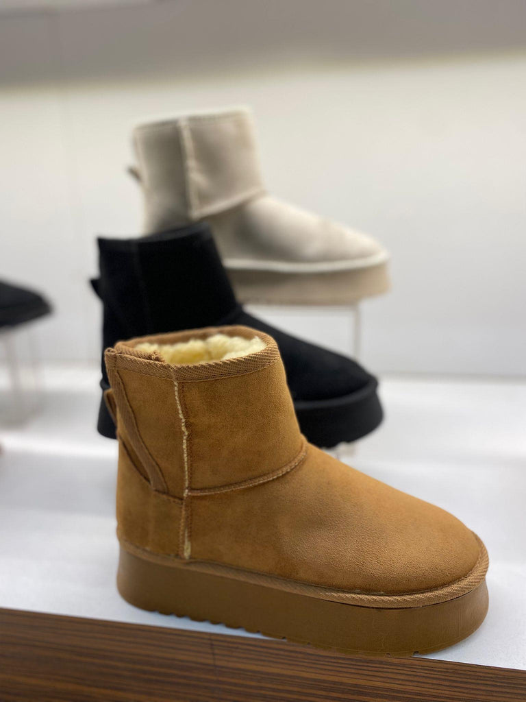 Taba Süet Cırtlı Kadın Günlük Bot