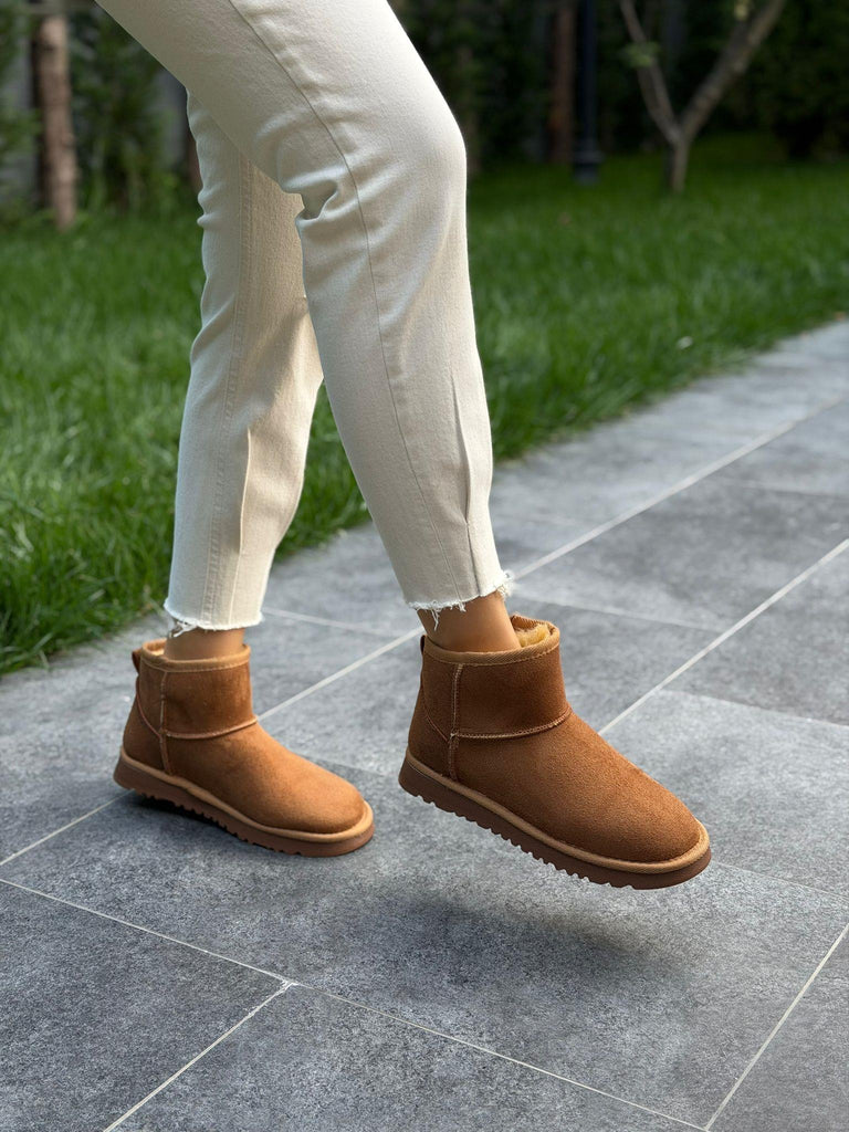 Taba Süet Düz Taban Kadın Günlük Bot