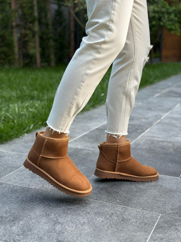 Taba Süet Düz Taban Kadın Günlük Bot