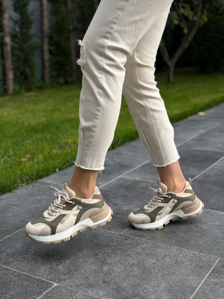 Yeşil Multi Bağcıklı Kadın Günlük Spor