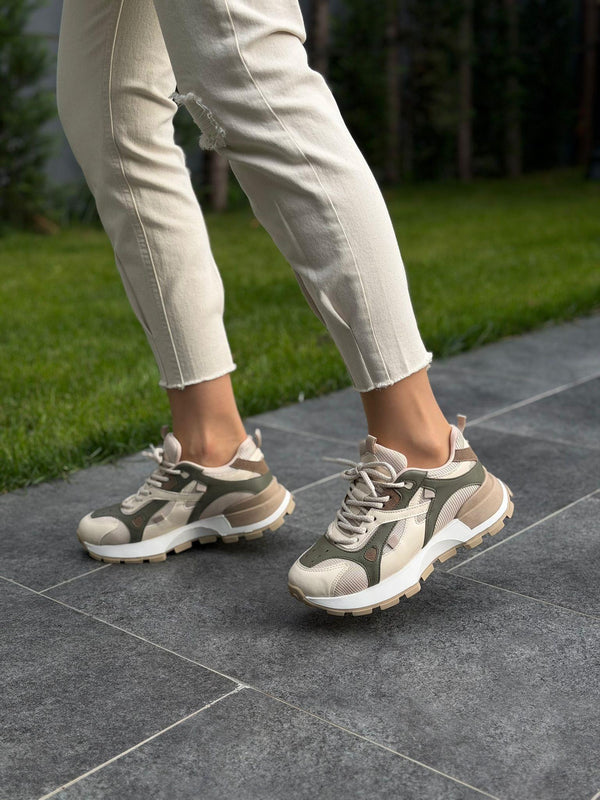 Yeşil Multi Bağcıklı Kadın Günlük Spor