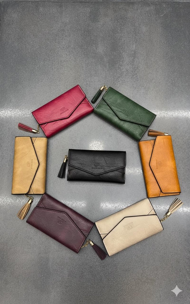 Yıkama  Kumaş Deri Kadın Günlük Cüzdan